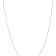 Rhodium Over 14k White Gold 0.6mm Solid Cable 20 Inch Chain