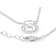 Bezel Set Oval CZ Necklace In Sterling Silver