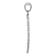 Rhodium Over 14k White Gold Polished and Textured Angel Wing Pendant