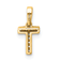 14K Yellow Gold Diamond Letter T Initial with Bail Pendant