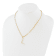 Gold Tone Sterling Silver 3-5.5mm Freshwater Cultured Pearl LETTER L
18-inch Necklace