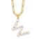 Gold Tone Sterling Silver 3-5.5mm Freshwater Cultured Pearl LETTER W
18-inch Necklace