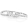 CZ Princess Cut and Eternity Band Ring Set in Rhodium Over Sterling Silver