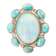 Barse Jewelry Aurora Blue Opal Golden Statement Ring