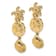 14k Yellow Gold Diamond-Cut and Textured Dangle Earrings With Starfish,
Shell and Sand Dollar