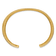14K Yellow Gold Hammered 47mm Wide Cuff Bangle