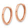 14k Rose Gold Polished 9/16" Hinged Hoop Earrings