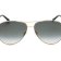 Jimmy Choo Black and Gold Tone Frame/ Gray Gradient Aviator Sunglasses