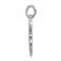Rhodium Over Sterling Silver Mariner Cross Pendant