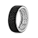 Black Spinel Pave Band Ring In Sterling Silver 2.95ctw