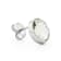 Green Prasiolite Rhodium Over Sterling Silver Stud Earrings 5.00ctw