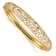 14k Yellow Gold and Rhodium Over 14k White Gold Diamond-Cut 9mm
Graduated Hinged Bangle Bracelet