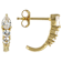 Black Spinel And Lab Sapphire Earring Set In 18K Gold Over Sterling
Silver 1.26ctw