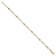 10k Yellow Gold and 10k White Gold 3mm Polished Fancy Link Bracelet