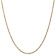 14k Yellow Gold 2.5mm Diamond-Cut Solid Milano Rope 18 Inch Chain