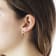 14K Yellow Gold Diamond Cut 5/8" Round Hoop Earrings