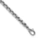 Rhodium Over Sterling Silver 6.0mm Box 8.5 Inch Chain