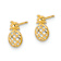 14k Yellow Gold Diamond-Cut Children's Pineapple Stud Earrings