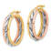 14k Yellow Gold, 14k White Gold and 14k Rose Gold Polished and Textured
1" Twisted Hoop Earrings