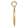 14K Yellow Gold Miraculous Medal Pendant