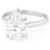 Lab-Grown Diamond Pear Shape Solitaire Ring In 14K White Gold 3.00ct