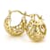Chunky Filigree Hoop Earrings In 18K Gold Over Sterling Silver