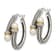 Sterling Silver Antiqued with 14K Accent 4mm Freshwater Cultured Pearl
Hoop Earrings