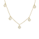 Lab-Grown Diamond Asscher-Cut Bezel Set Station Necklace In 14K Yellow
Gold 2.00ctw