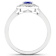 0.91ctw Violet Tanzanite and Diamond 14K White Gold Halo Ring