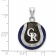 Rhodium Over Sterling Silver MLB LogoArt Colorado Rockies Enameled Pendant