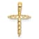 14K Yellow Gold Lab Grown Diamond Letter T Initial Pendant