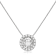 14K White Gold Necklace Round HaloCubic Zirconia Solitaire1.25CTW 18
Inch .60mm Box Link Chain
