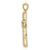 14K Two-tone Gold  Diamond Cross Pendant