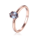 Oval Lab Created Alexandrite 14K Rose Gold Over Sterling Silver
Solitaire Ring, 1.00ct