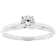 White Cubic Zirconia Rhodium Over Sterling Silver Promise Ring 0.81ctw