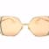 Gucci Gold Tone Frame / Orange Lens Sunglasses