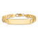 10k Yellow Gold Flat Curb Link ID Bracelet