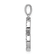 Rhodium Over 14K White Gold Diamond Letter S Initial Pendant