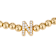 Initial N CZ Beaded Bracelet Set In 14K Gold Over Brass 0.16ctw