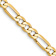 14k Yellow Gold Polished Solid 4.75mm Flat Figaro Link 26 Inch Chain