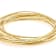 Diamond-Cut Multi-Row Bangle In 18K Gold Over Bronze