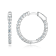 Sky Blue Topaz Platinum Over Sterling Silver Hoop Earrings