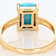 Sleeping Beauty Turquoise Ring In 18K Gold Over Sterling Silver
