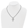 Men's Cross Pendant With Chain In Titanium