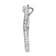 Rhodium Over Sterling Silver Lab Created Opal and Cubic Zirconia
Seahorse Chain Slide Pendant