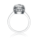 CZ Halo Engagement-Style Ring In Sterling Silver