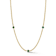 Sterling Statements 14K Yellow Gold Over Sterling Silver 3-Stone Green
CZ Curb Chain Necklace