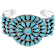 Kingman Turquoise Cuff Bracelet In Sterling Silver