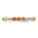 14K Yellow Gold Stackable Expressions Pink Tourmaline and Diamond Ring 0.185ctw