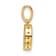14K Yellow Gold Diamond Letter O Initial with Bail Pendant